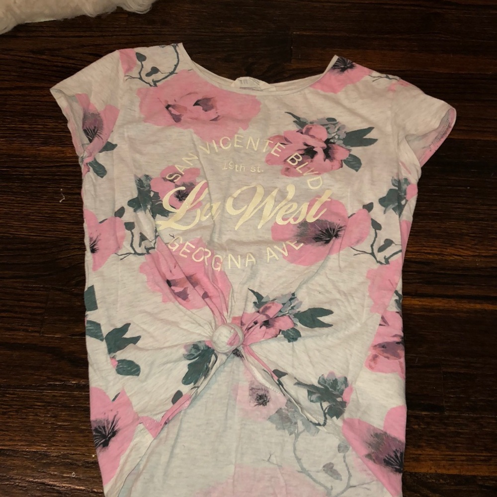 Girls Knotted front t shirt